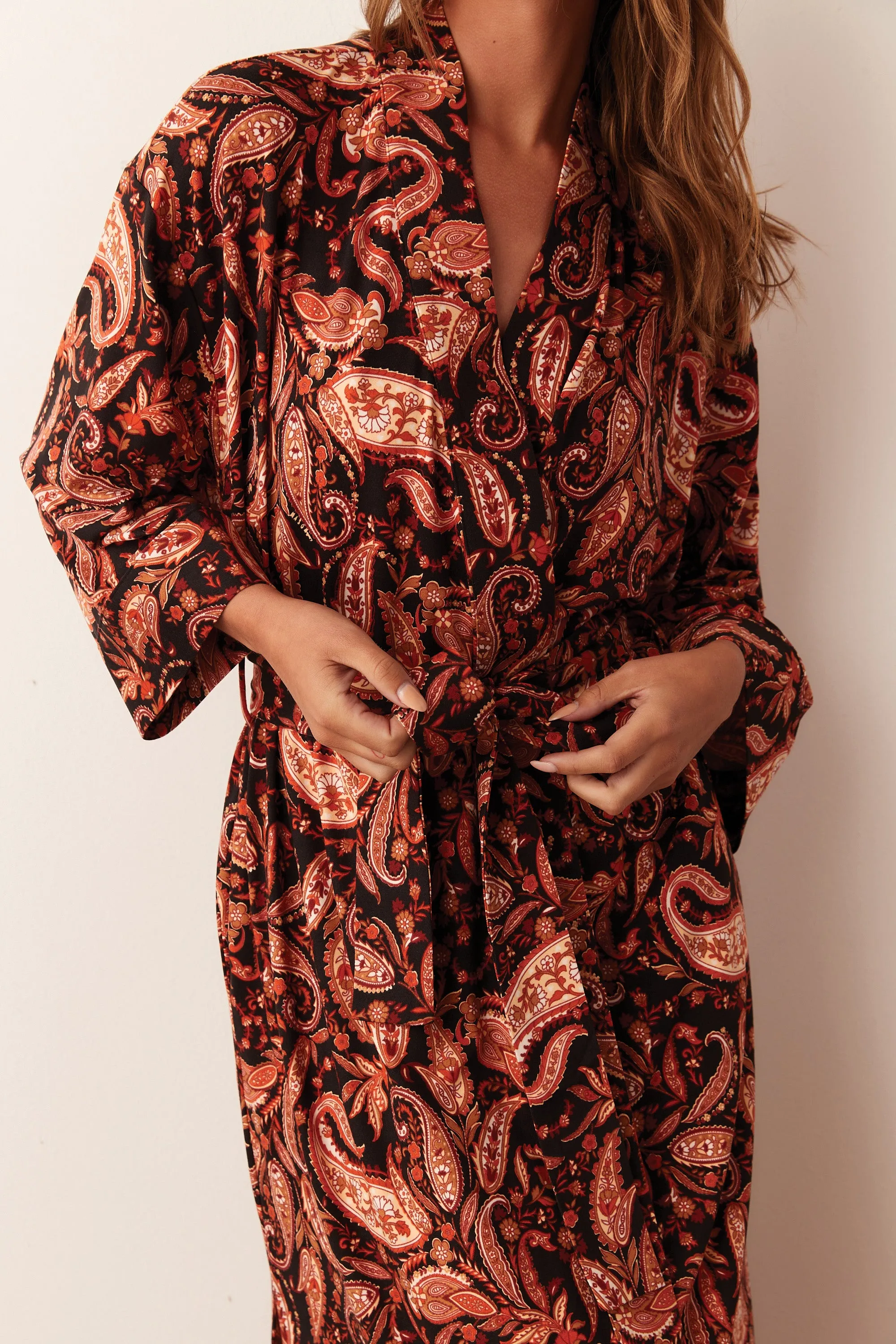 Vera Midi Robe | Paisley