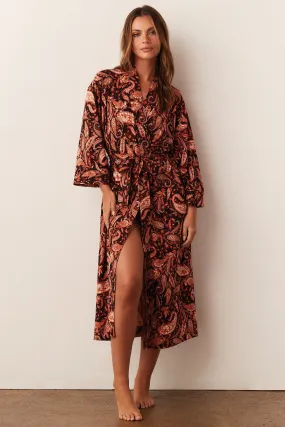 Vera Midi Robe | Paisley