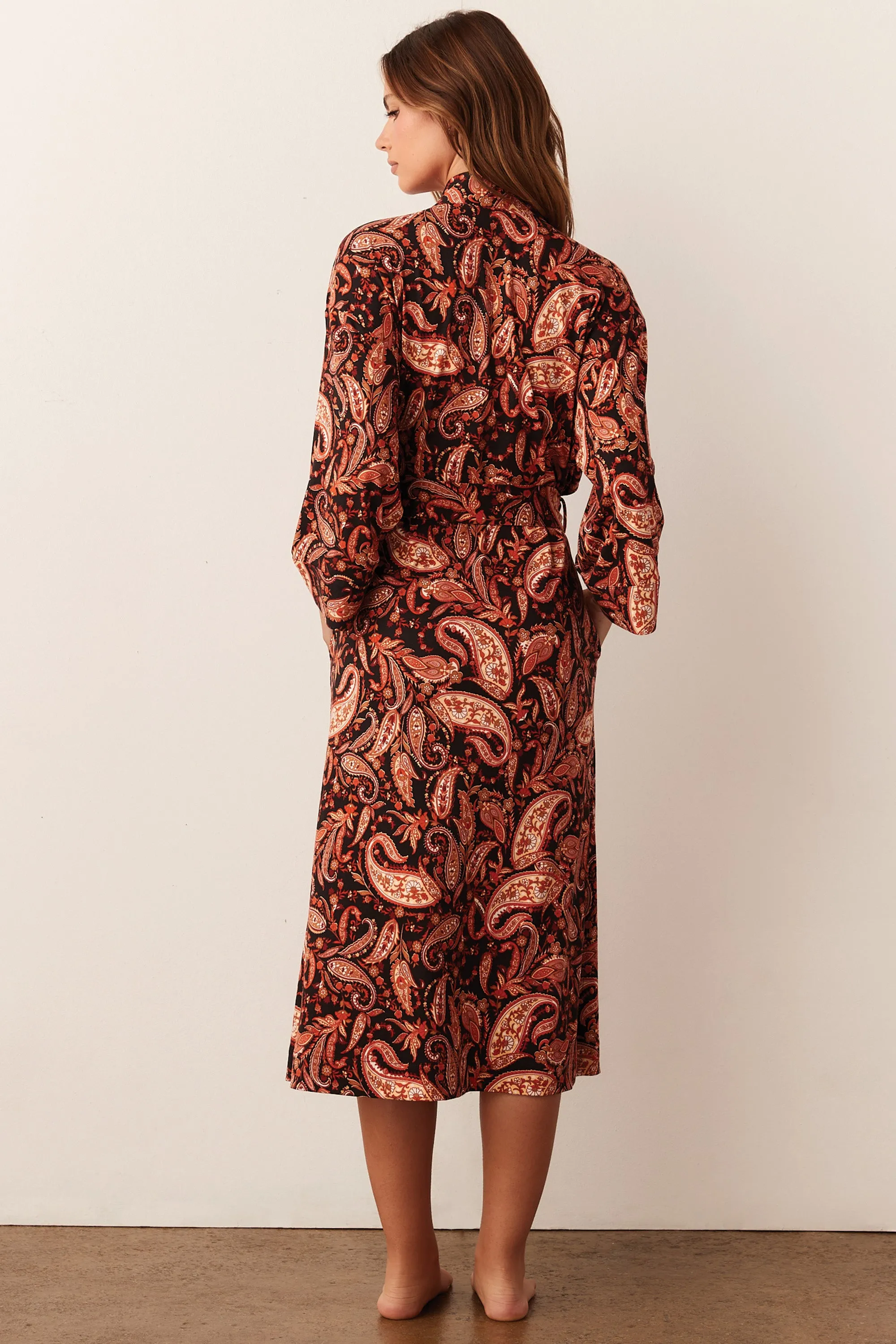 Vera Midi Robe | Paisley