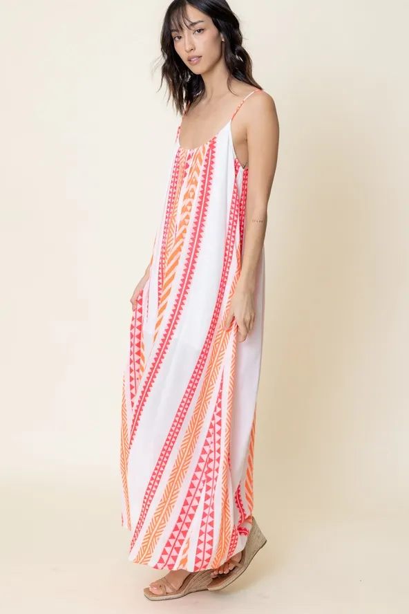 Verano Embroidered Maxi Dress