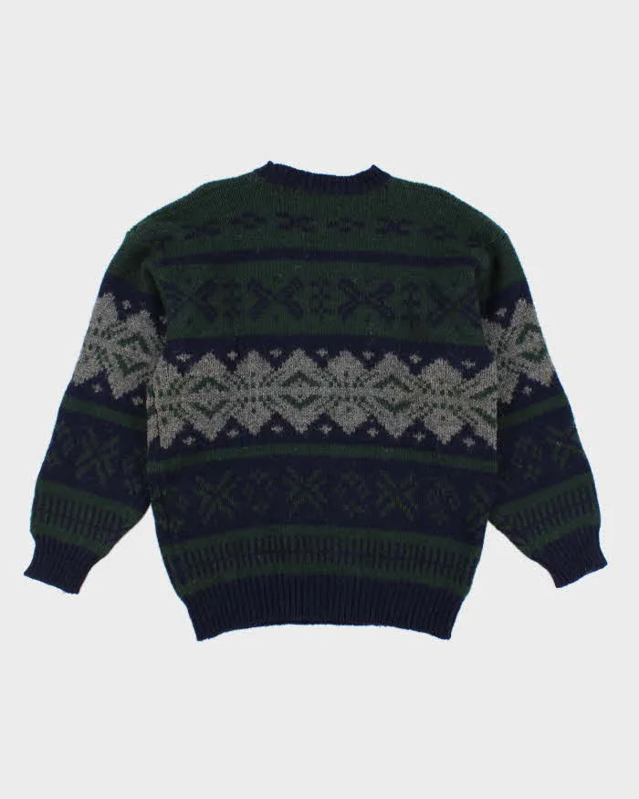 Vintage 80s WM H Leishman Wool Shetland Sweater - M