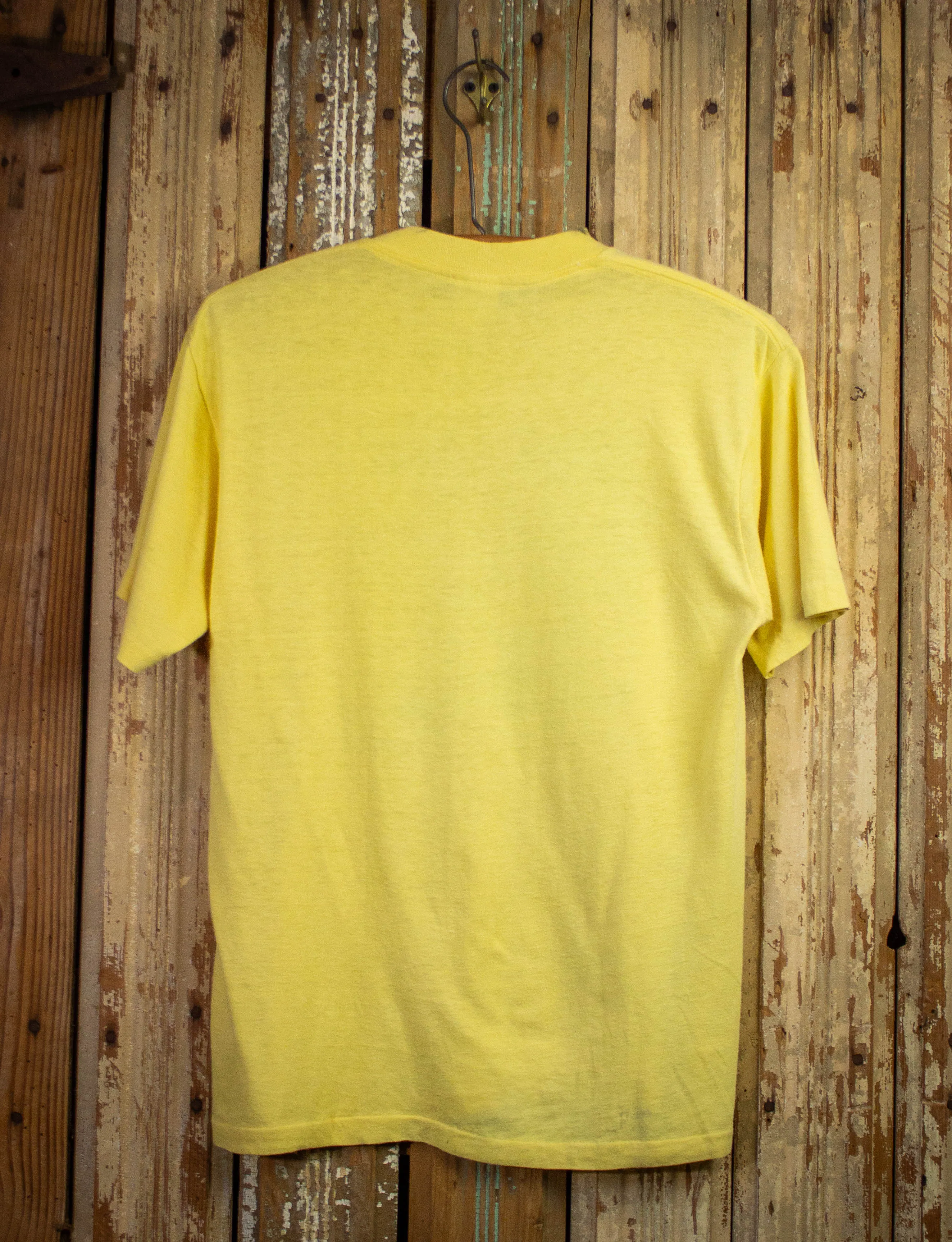 Vintage Lone Star State Graphic T Shirt 80s Yellow Medium