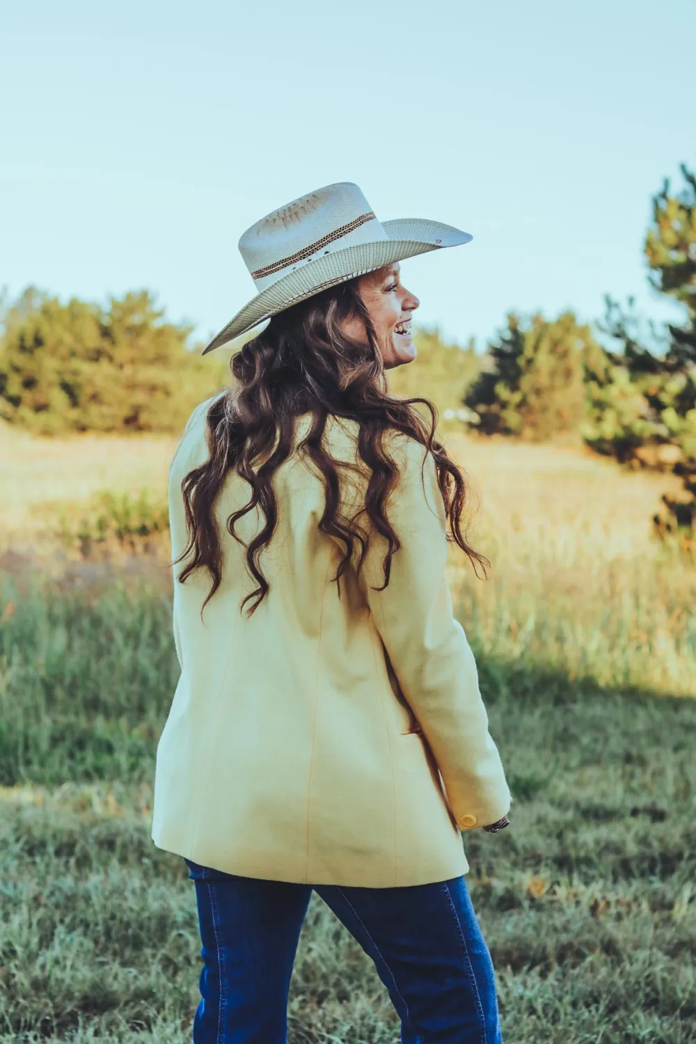 Vintage Yellow Pendleton Blazer