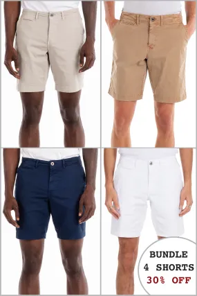 Walden 9" Chino Short 30% Off Bundle - Bone, Khaki, Navy and White