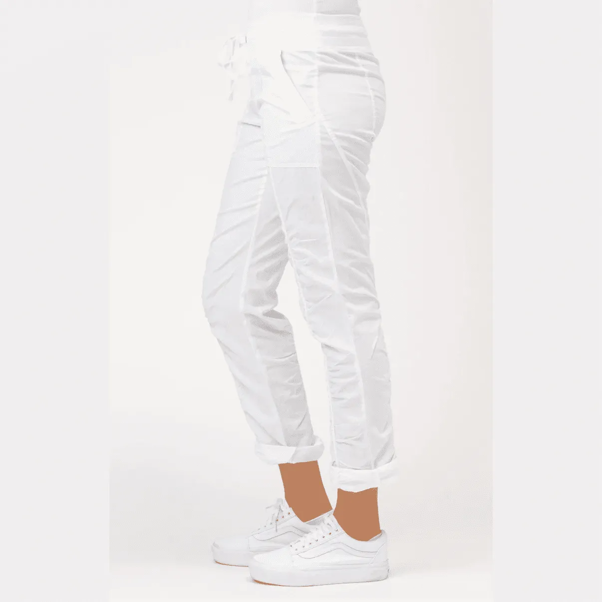 XCVI Wearables Jules Ruching Pants in White