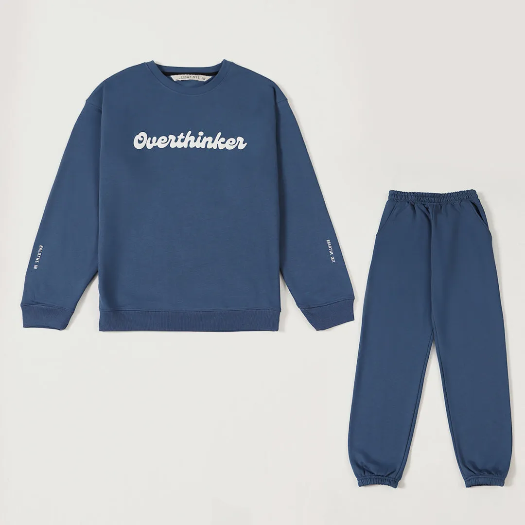 Yale Blue Blank Fleece Joggers